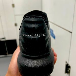 Brand new Alexander McQueen low-cut black sneakers size 13